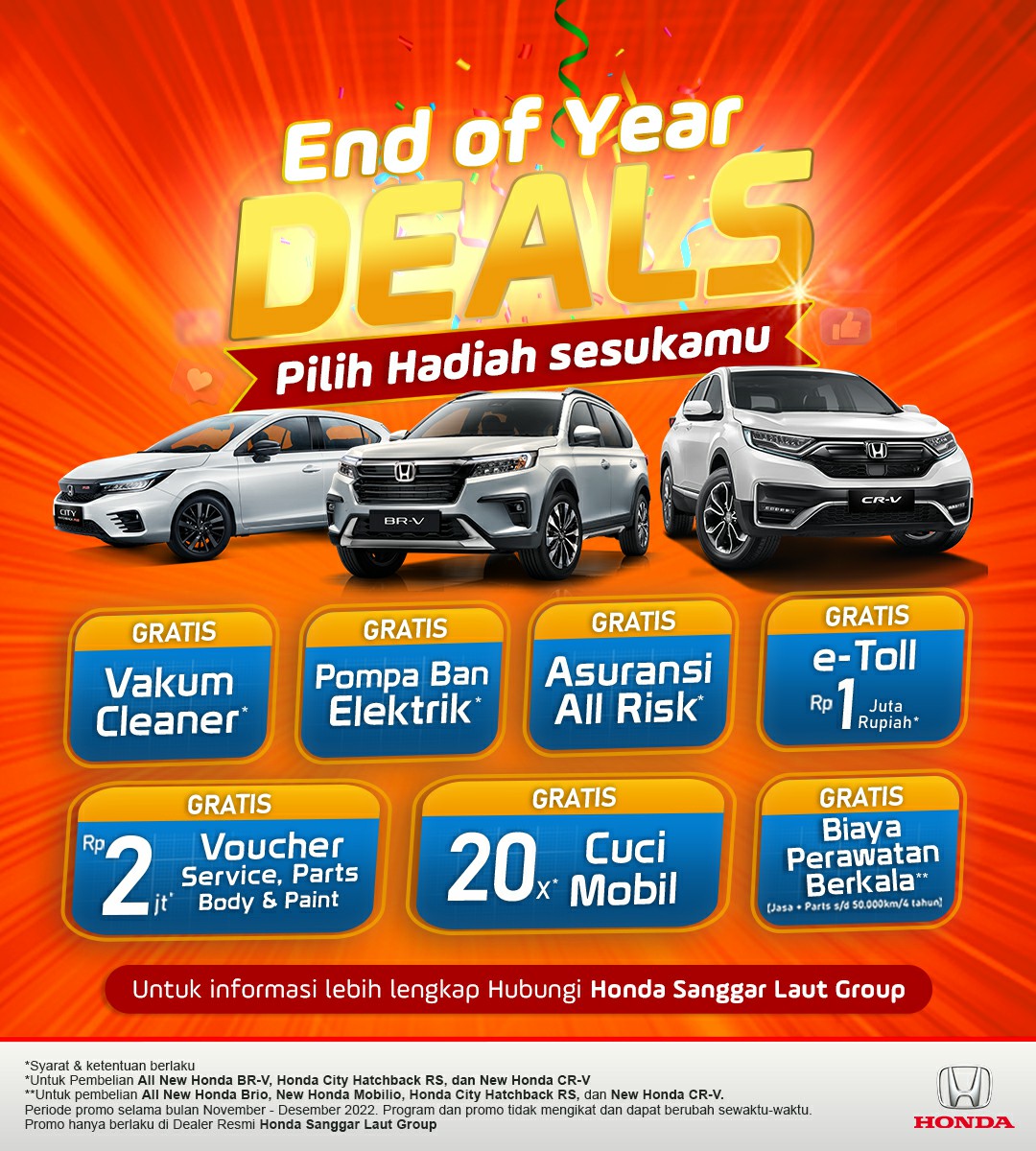 End of Year Deals Honda Sanggar Laut Group